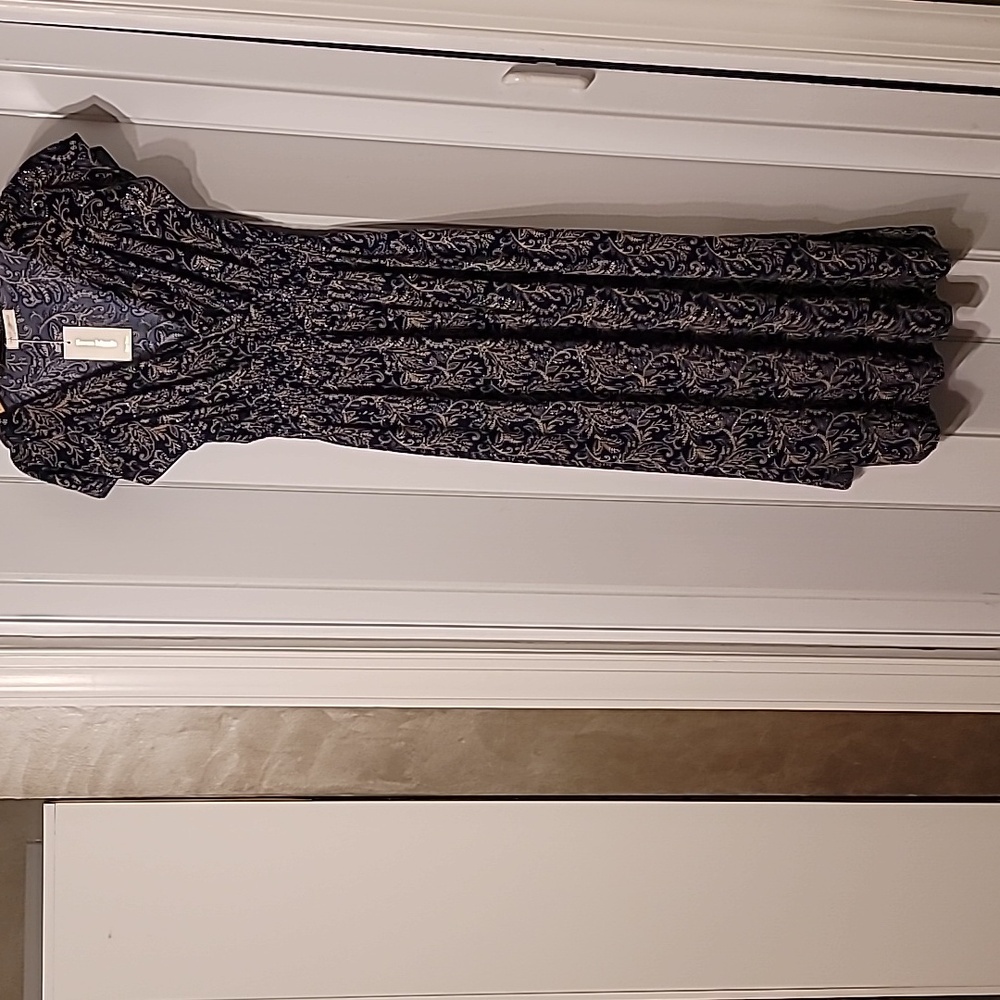 NWT Blue/ Tan Glitter Seven Islands Dress